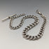 Around 1900 British Antique Sterling Silver Albert Chain Extra Thick 56g No Fob